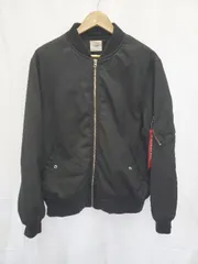 ◇ ⊇ BROWNY VINTAGE ブラウニーヴィンテージ 長袖 MA-1 ジャケット サイズM ブラック系 メンズ E  【1508060009531】