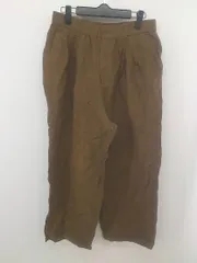 ◇ SENSE OF PLACE URBAN RESEARCH リネン混 ウエストゴム タック パンツ サイズM ブラウン レディース P  【1302010009820】