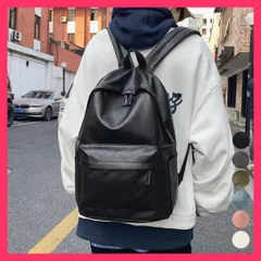 【スタッフおすすめ！】 PUレザー リュックサック大容量男女兼用 黒合皮リュックA4/トラベルリュック/汚れにくい 鞄旅行 レディース バックパック ユニセックス おすすめ おしゃれ　人気 上品 3ZBEI-001
