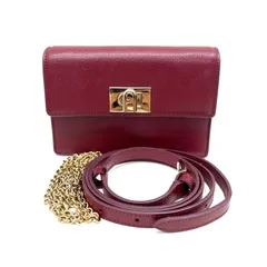 ◾︎【美品】FURLA フルラ ミニ クロスボディバッグ ワインレッド ショルダーバッグ レディース ボルドー