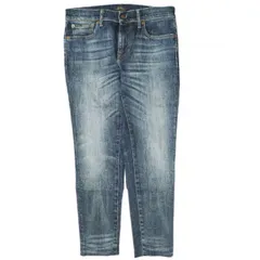 POLO RALPH LAUREN ポロ・ラルフローレン THE TOMPKINS SKINNY CROP スキニークロップジーンズ 211718660001 27 Indigo カットオフ デニムパンツ ボトムス g18128のサムネイル