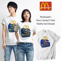 マクドナルド Tシャツ 波乗りドナルド マリブ店限定 ホワイト メンズ レディース マック McDonald's
