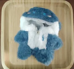 Labubu 17cm マスコット用 ぬいぐるみ服 サメ 着ぐるみ コスチューム ドール衣装 可愛い 着せ替え A250a29