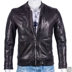 新品セレブレザー celebleather 　オールレザー　ライダースMA1ミリタリージップジャケット　羊皮　ラム　JKT　バイカー　黒　ブラック　メンズ　S-3XL　受注生産品　手作り