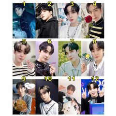 K-POP グッズ ateez エイティーズ YUNHO ユンホ ユノトレカ 風 フォト カード #オリジナル #メール便可 #アチズ #atiny #トレーディングカード