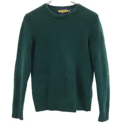 ラルフローレン RUGBY 羊革パッチ 長袖 ニット XS グリーン RALPH LAUREN セーター メンズ 【中古】  【231013】