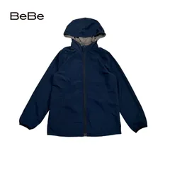 510◯ BeBe ジャンパー　リバーシブル　ネイビー　150