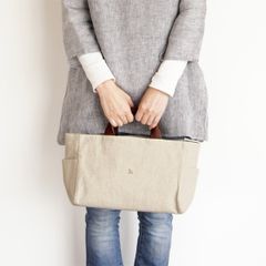 中古品/中川政七商店　鹿の家族　横長トートバッグ