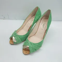 ◇ ⊇ SEVEN TWELVE THIRTY セヴン トゥエルヴ サーティ パンプス サイズ23.5 グリーン系 レディース E  【1412090033995】