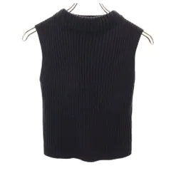 スナイデル ノースリーブ リブニット セーター F ブラック系 snidel レディース 古着 【240417】