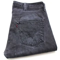 メキシコ製 Levi'sリーバイス 501 カットオフ ブラック デニムパンツ W38★SDP3546 ジーンズ ストレート オーバーサイズ ビッグサイズ