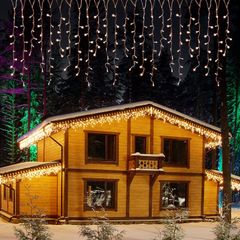 【2個セット】Salcar イルミネーションライト USB式 LED電飾 祝日 飾り付け 防水防雨仕様 窓飾り カーテンライト クリスマスライト ストリングライト リモコン付き