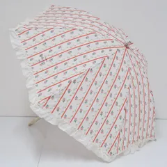 未使用】LADUREE ラデュレ 長傘 雨傘 ドット フレンチブルドッグ