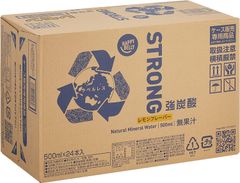 Happy Belly 強炭酸水 レモン ラベルレス 500ml×48本