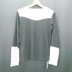 ◇ ⊂◎●未使用● &.NOSTALGIA アンド ドット ノスタルジア 長袖 カットソー サイズM ブラック ホワイト レディース E  【1506130016519】