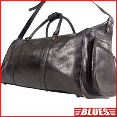 ロエン　レザーボストン Roen ロエン ボストンバッグ 旅行 レザー 本革 黒 ショルダー 大容量