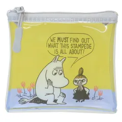 【メール便】ムーミン ミニポーチ マルチケース イエロー 北欧 S＆C 小物入れ キャラクター グッズ 