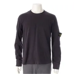 ストーンアイランド 06SS ポールハ―ヴェイ コットン SPORTS WEAR SPA社製 ガーメントダイ  長袖Ｔシャツ トップス 44156M25 ネイビー ホワイト M【中古】