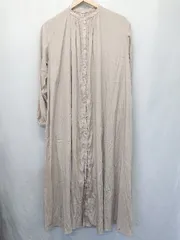 ◇ ⊂ Mila Owen ミラ オーウェン シャツ 長袖 ロング ワンピース サイズ0 ベージュ レディース E  【1507010003193】