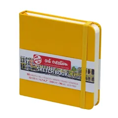 【フォロー割】441793 T9314-114M ゴールデンイエロー 12×12cm 絵を描く手帳 アートクリエーションスケッチブック ターレンス Royal Creation Art Talens