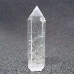 天然石 天然水晶 ポイント 六角柱 クォーツ 原石 置物 パワーストーン インテリア 置物 PO090