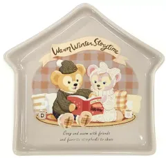 【中古】皿・茶碗 ダッフィー＆シェリーメイ スーベニアプレート 「ダッフィー＆フレンズのウォームウィンター・ストーリータイム」 東京ディズニーシー限定