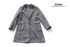【2月末限定セール】【中古】ダブルスタンダード・クロージング｜d/him｜チェスターコート｜MANTECO｜44