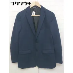 ◇ renoma レノマ シングル 2B 長袖 テーラードジャケット サイズM ネイビー ブラック メンズ 【中古】 【1104260006402】のサムネイル