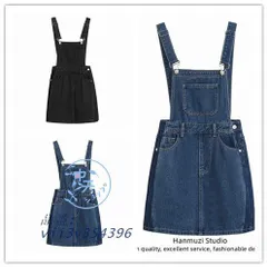 デニムサロペットスカート レディース 20代~40代 ミニデニムワンピース ゆったり 夏秋 ポケット オシャレ カジュアル ノースリーブワンピース 着痩せ 体型カバー vii3v354396