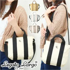☆ Legato Largo カルム撥水キャンバス 2WAYショルダー レガートラルゴ ショルダーバッグ legato largo LI-V0141 ショルダーバック トートバッグ レディース 2way ショルダー 斜めがけ 小さめ 撥水 軽量 軽い 旅行