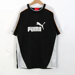 プーマ 半袖Ｔシャツ トップス ロゴT スポーツウエア キッズ 男の子用 160サイズ 黒×白 PUMA 【中古】