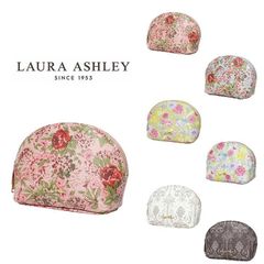 Laura Ashley ローラアシュレイ 自立 プリント柄 ポーチ ILPP-01 化粧ポーチ 小物入れ