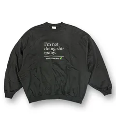 VETEMENTS 23SS Not Doing Crewneck Sweat ノットドゥーイングクルーネックスウェット トレーナー ヴェトモン UE63CN160B ブラック S 72211A6のサムネイル