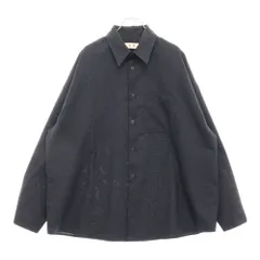 MARNI (マルニ) 23AW トロピカル ウール 長袖シャツ ネイビー CUMU0061UD TW839のサムネイル