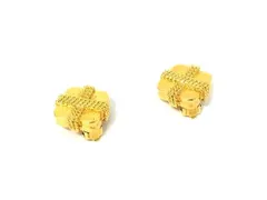 ■美品■ D’ORLAN ドーラン クリップ式 イヤリング アクセサリー レディース ゴールド系 DI4377