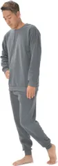 Y's factory メンズ 裏起毛 スウェット セットアップ 上下セット ルームウェア(チャコールグレー,  5L)