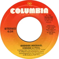 加7” George Michael Kissing A Fool 3808050 Columbia /00080