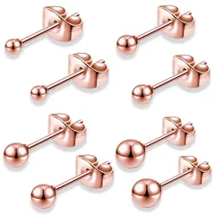 【特価】swars ピアス 丸玉 ボール シルバー メンズ レディース 男女 シンプル 丸玉ピアス ボールピアス 両耳用 2個 ペア 金属アレルギー