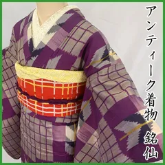 【専用です】 白バラ 銘仙 昭和レトロ 大正ロマン ̮⃝ 身丈147 紬 銘仙 花文様 昭和レトロ 大正ロマン - メルカリ