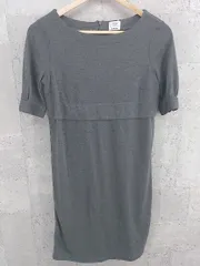 ◇ PLST プラステ 半袖 膝丈 ワンピース 2 グレー系 *  【1002800226610】