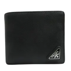新品未使用✨PRADA プラダ　折り財布　サフィアーノ　ブラック　2M0738 プラダ 二つ折り財布 2MO738 サフィアーノレザー NERO(ブラック