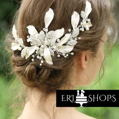 ウェディング ヘアアクセサリー  シルバーリーフ ヨーロッパ風 ヘッドドレス