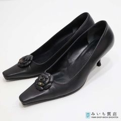 CHANEL カメリア ポインテッドトウ パンプス - メルカリ