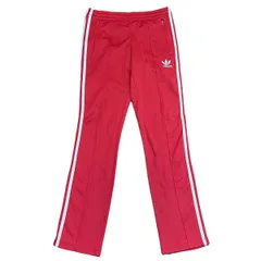 90s ビンテージアディダストラックパンツ レッド 90s adidas トラックパンツ ナイロンパンツ レッド 万国旗タグ