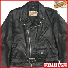Schott ショット ライダースジャケット 40 ダブル 118 メンズ L 黒 パーフェクト 80s ヴィンテージ USA レザーライダースジャケット_サイズL一覧←SEULB屋着古← JJ1299
