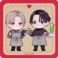 【中古】コースター 久慈明仁＆高槻冴(描き下ろし/ミニキャラ) ノベルティコースター 「パーフェクトアディクション×emo cafe パフェディクカフェ」 コラボメニューご注文特典