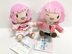 33.【タグ付】鳳えむ モアプラスふわふわぬいぐるみ / ふわぷち ミニぬいぐるみ ワンダーランズ×ショウタイム プロセカ 2点セット ▲◆