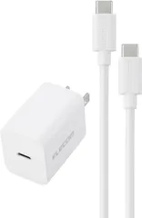 I【HY】O【新古品】ELECOM エレコム AC充電器 Type-C USBケーブル付属 2.5m PD対応 20W PSE認証品 GaN採用 折りたたみ式プラグ ホワイト MPA-ACCP7220WH[ゆうパケット発送、送料無料]HY003