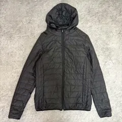 FILA 中綿ジャケット ブラック 黒 L フード付き アウター 軽量 防寒