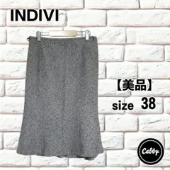 【美品】INDIVI インディヴィ スカート シルク混 サイズ38